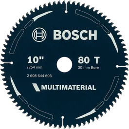Bosch Multi Material circular saw blade 10 inch 80 teeth.