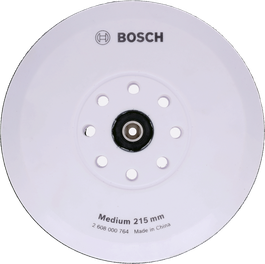 Bosch backing pad medium 215 mm with 8 holes.