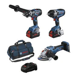 Bosch 18V Brushless 3 Piece 8.0Ah Combo Kit with bag.