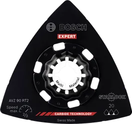 Bosch EXPERT AVZ 90 RT2 carbide sanding plate, 90 mm.