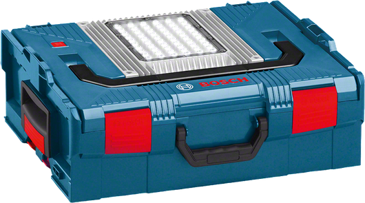Bosch GLI PortaLED 136 cordless work light in a case.