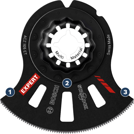 Bosch Expert Starlock multi material saw blade.