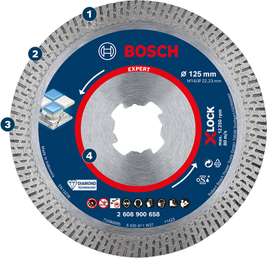 Bosch diamond cutting disc for tiles and ceramic.