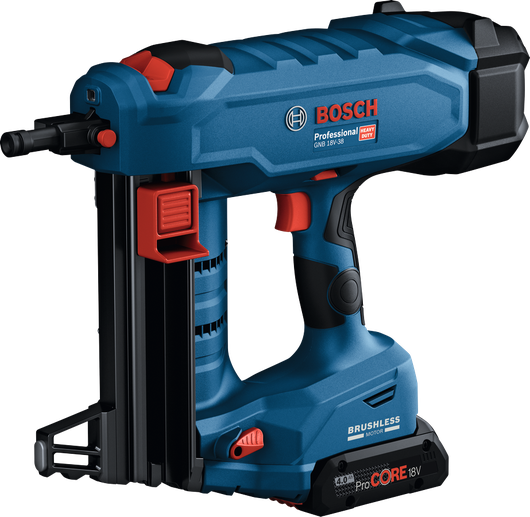 GNB 18V-38 Bosch GNB 18V-38 cordless concrete nailer with brushless motor.