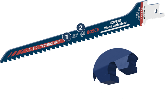 Bosch EXPERT Multi Material S715LHM saw blade for wood and metal.