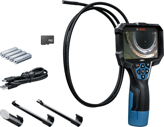 Bosch inspection camera GIC 5-27 C with accessories.