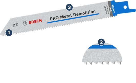Bosch PRO Metal Demolition S925VF bi-metal saw blade.