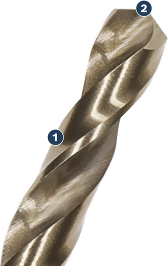 Bosch twist drill bit for metal with precision tip.