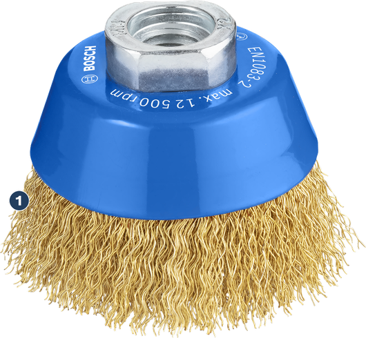 Bosch PRO Metal clean Cup Brush 70mm for angle grinders.