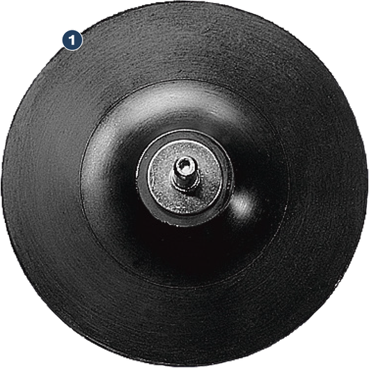Bosch PRO Backing Pad 125 mm with 8 mm shank.