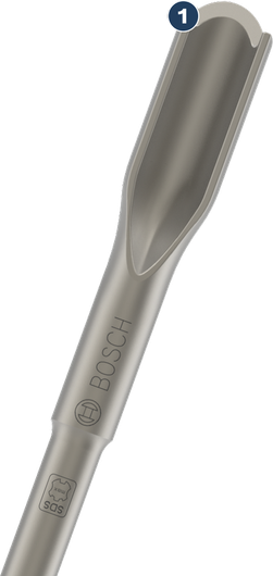 Bosch PRO SDS max Hollow Gouging Chisel 32 x 300 mm.
