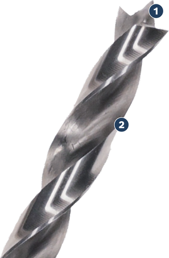 Bosch CYL-9 MultiConstruction drill bit with sharp tip.