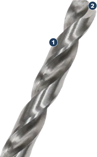 Bosch PRO Metal HSS-G Hex Twist Drill Bit close-up.