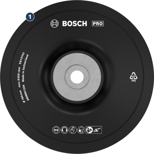 Bosch PRO grinding wheel, 180mm for angle grinders.