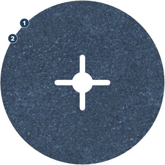 Bosch EXPERT WOG fiber disc for steel grinding.