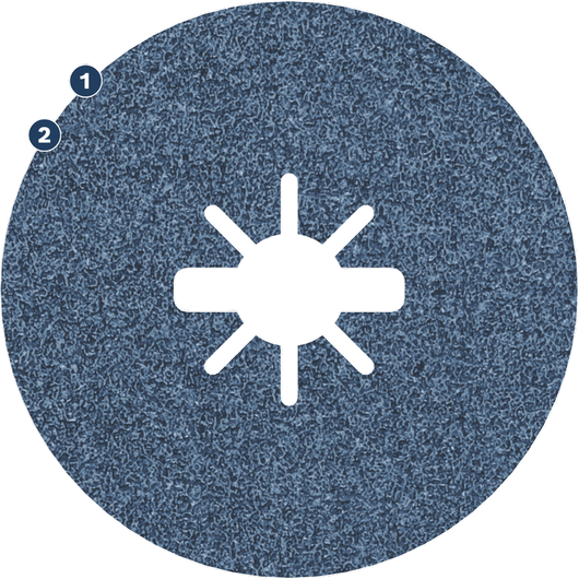 Bosch Expert R781 fibre disc for metal grinding.