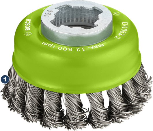 Bosch PRO Stainless Steel X-Lock Cup Brush 75 mm.
