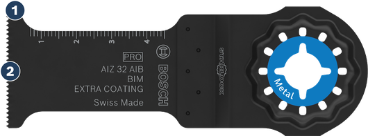 Bosch AIZ 32 AIB BIM metal cutting blade.