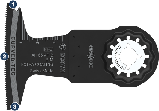 Bosch Starlock AII 65 APIB multi-material saw blade.
