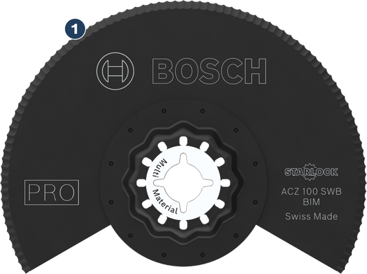 Bosch PRO ACZ 100 SWB multitool blade, 100 mm.