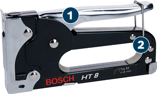 Bosch HT 8 hand stapler for 4-8 mm staples.
