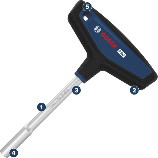 Bosch PRO T-Handle Bit Screwdriver with ergonomic grip.