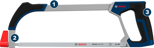 Bosch hacksaw 300 mm bi-metal blade for precise metal cutting.