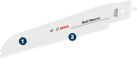 Bosch Multi Material M3456XF bi-metal saw blade.