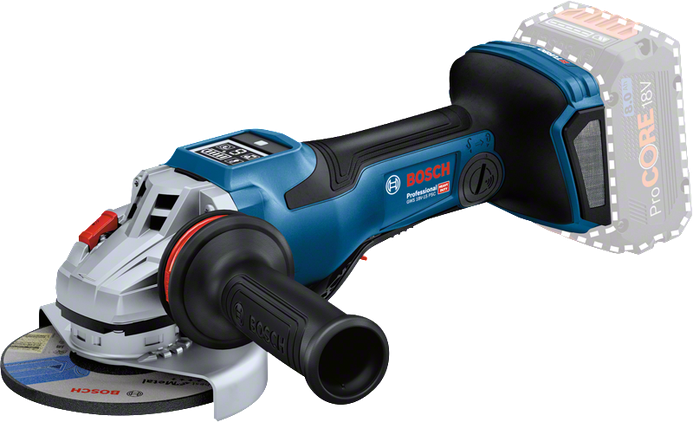 Bosch Professional 18V System BITURBO Cordless Angle Grinder GWS 18V-15 PSC (incl.Aux. Handle, Protective Guard, Cut-off Protective Guard, Quick-clamping Nut, L-BOXX, Without Battery/charger