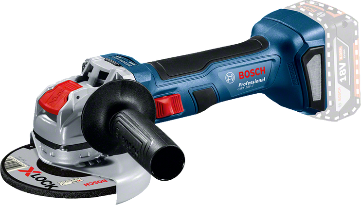 PRO GWX 18V-7 Cordless Angle Grinder with X-LOCK | Bosch Professional