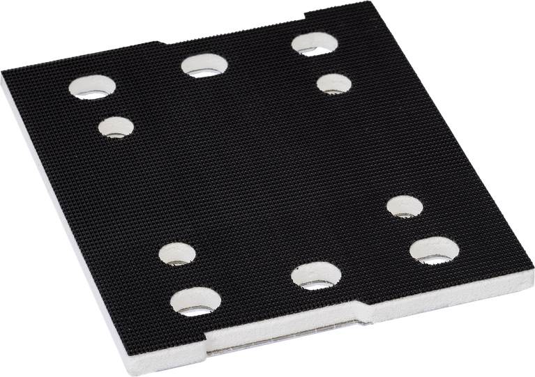 Sanding Plate With hook-and-loop-Type Fastening is a replacement sanding plate appropriate for use in standard applications Bosch sanding pad with multiple dust extraction holes.