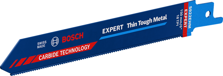 Bosch Expert Thin Tough Metal reciprocating saw blade.