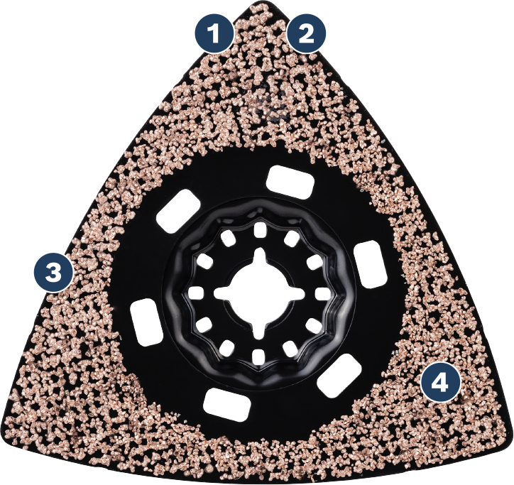 Bosch EXPERT Sanding Plate AVZ 90 RT4 carbide grit 40.
