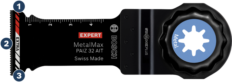 Bosch MetalMax PAIZ 32 AIT oscillating multi-tool blade.