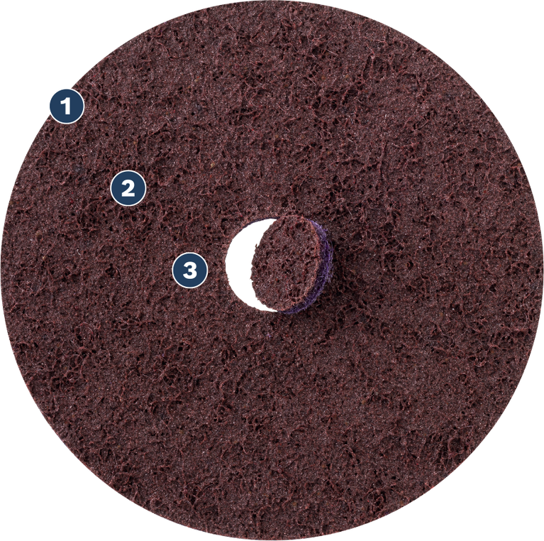 Bosch Spider WOG non-woven cleaning disc.