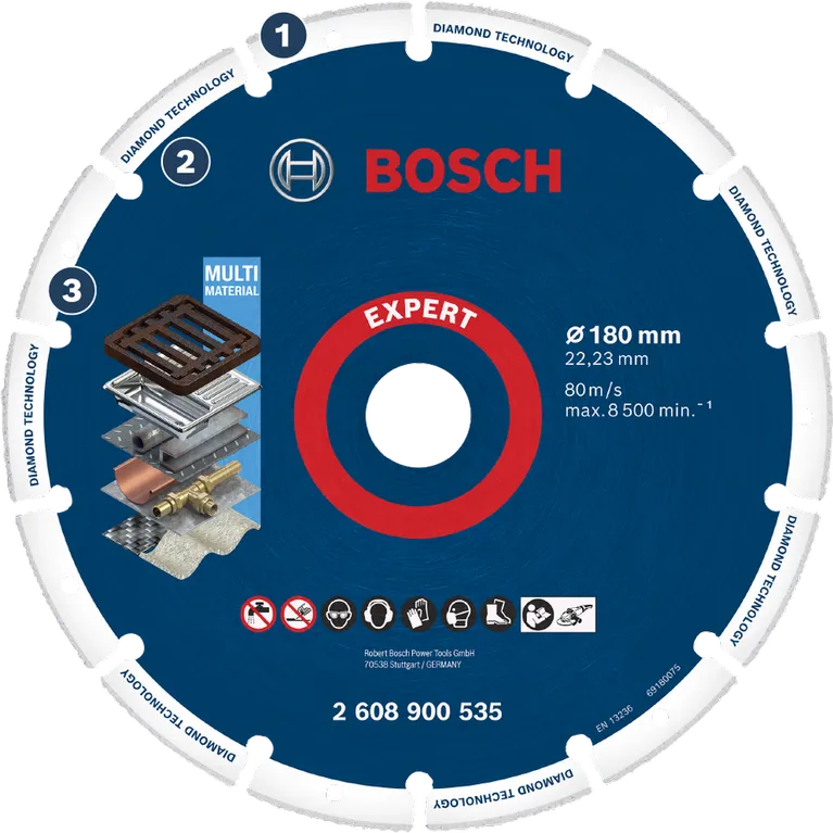 Bosch Expert multi material diamond cutting disc.