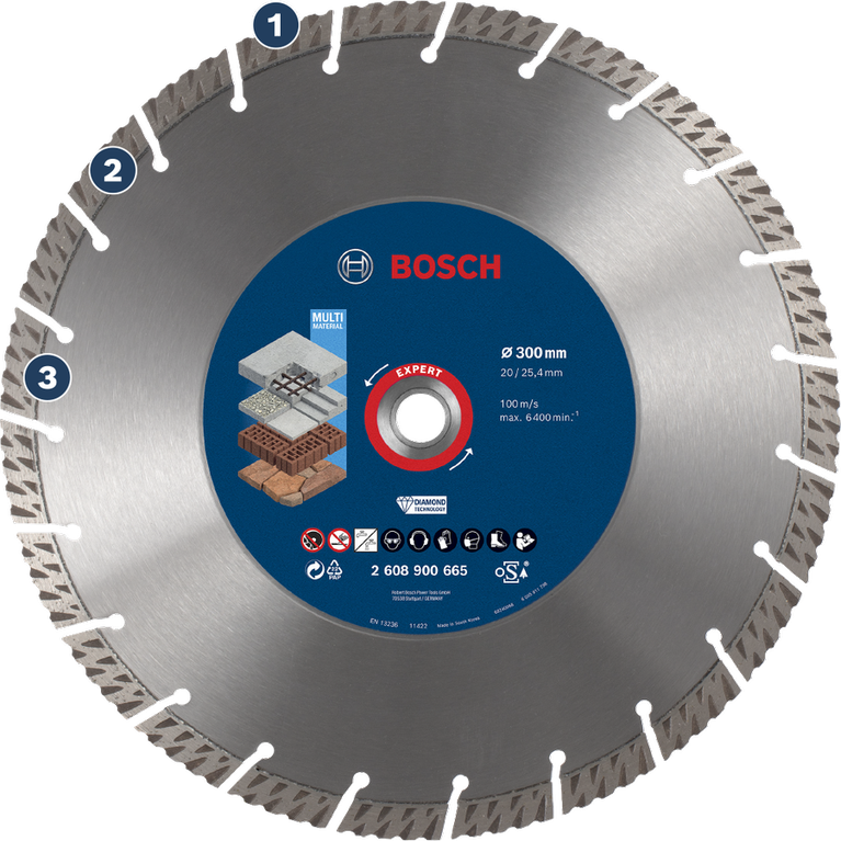 Bosch Expert diamond cutting disc for multi material.