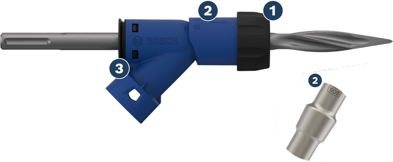 Bosch EXPERT SDS max Pointed Chisel Adapter 400 mm.