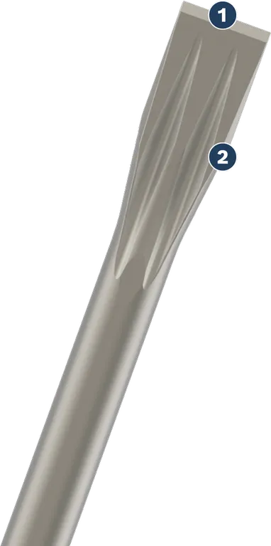 Bosch PRO SDS plus-5C Flat Chisel Set 20 mm for demolition.