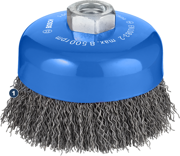 Bosch PRO Metal clean Cup Brush 100mm for angle grinders.