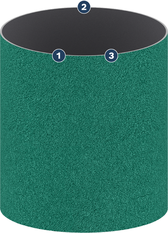 Bosch Spider WOG sanding sleeve for surface finishing.