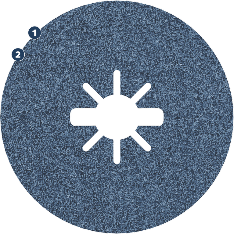 Bosch Expert R781 fibre disc for metal grinding.
