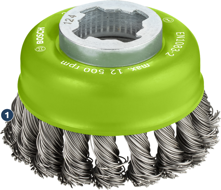 Bosch PRO Stainless Steel X-Lock Cup Brush 75 mm.