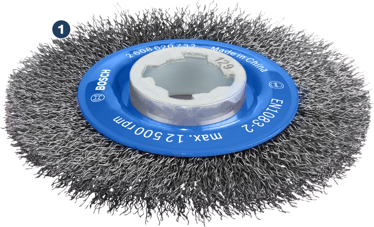 Bosch PRO Metal clean X-Lock Wire Wheel 115 mm for metal.