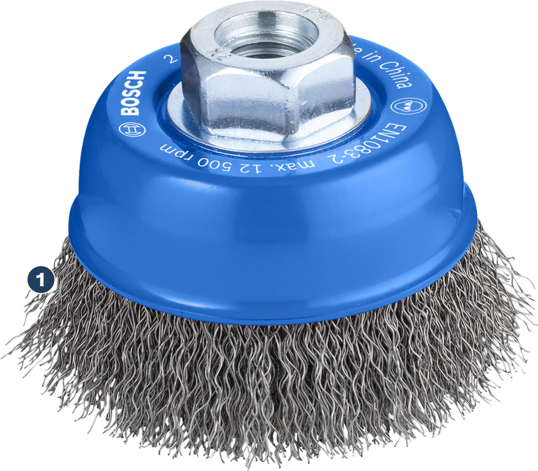Bosch PRO Metal clean Cup Brush 70mm for angle grinders.