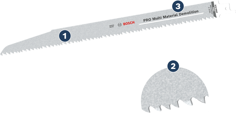 Bosch PRO Multi Material Demolition S1210VF saw blade.