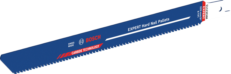 Long Life cutting hard nails pallets Bosch Expert Hard Nail Pallets saw blade with carbide teeth.