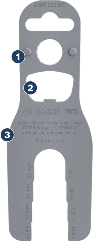 Bosch PRO Multi Spanner 22-27 mm with X-LOCK compatibility.