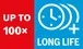 Long life 100x.