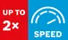 Double speed.